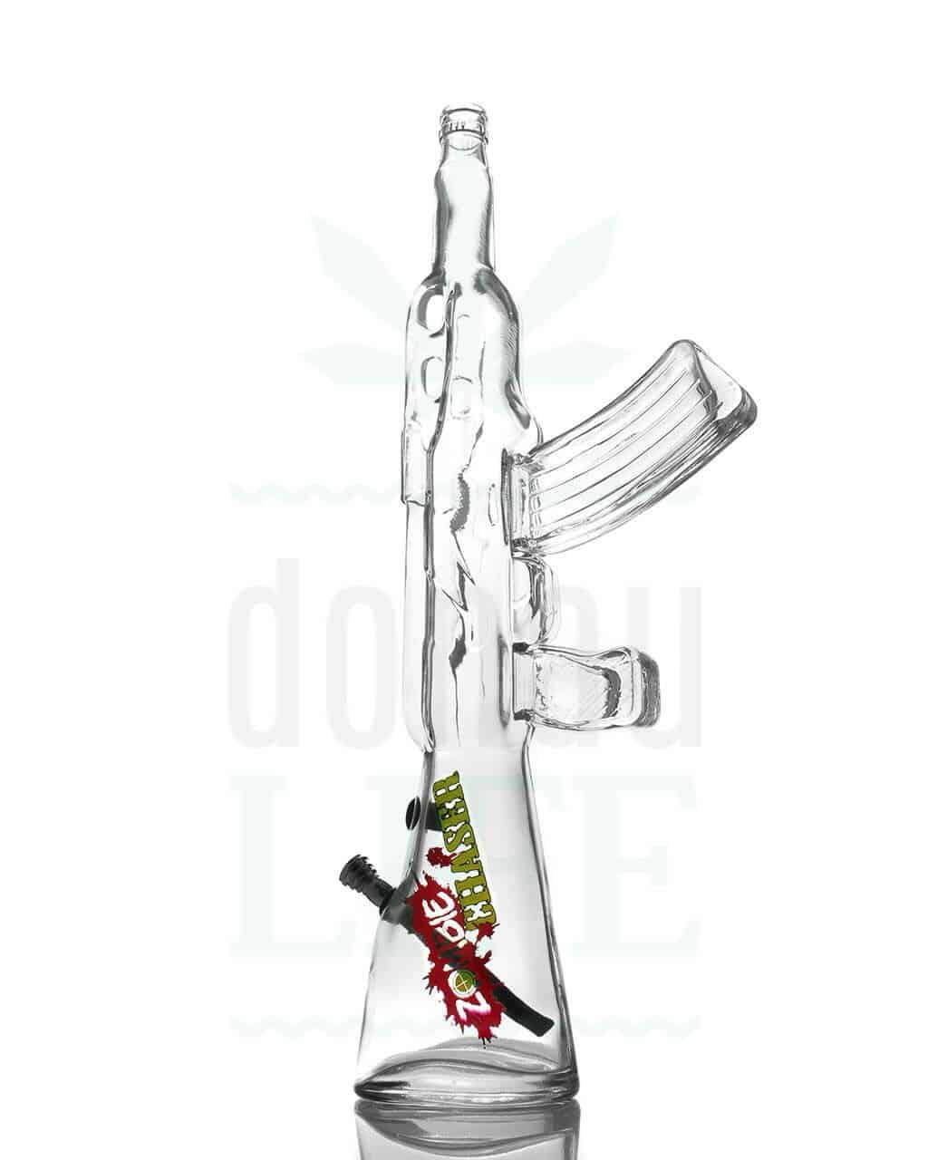 aus Glas Maschinengewehr Bong ‚Zombie Chaser‘ | 48 cm