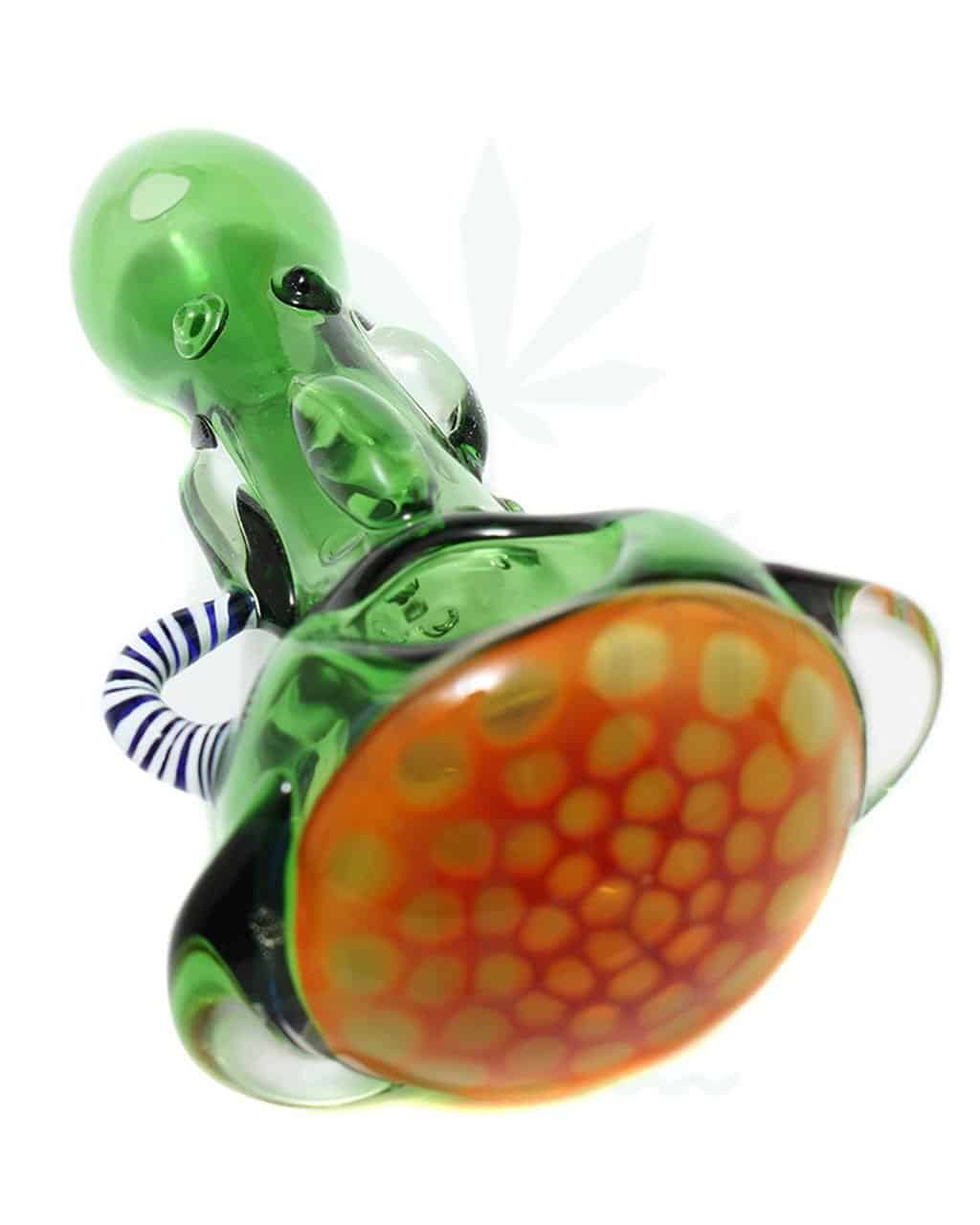 Glass Pipes Basil Bush Spoon Pipe "Iris 5" with Handle