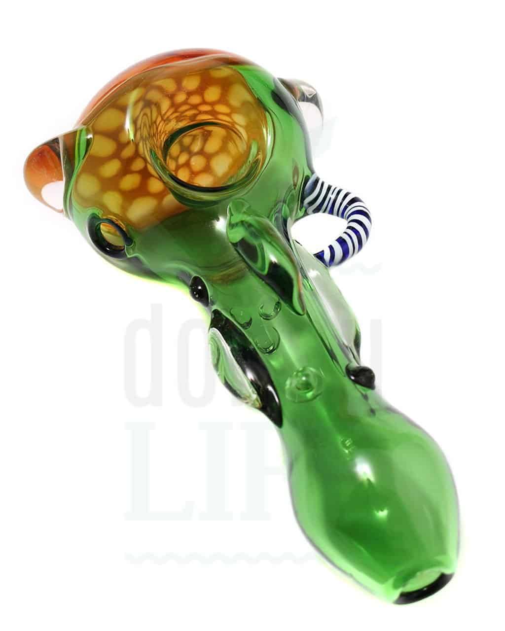 Glass Pipes Basil Bush Spoon Pipe "Iris 5" with Handle