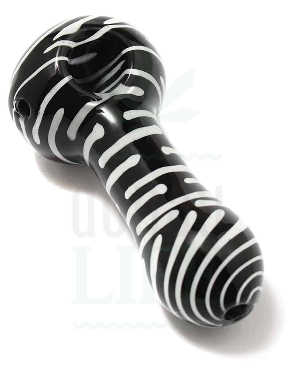 Glaspfeifen Black Leaf “Little Zebra” Spoon Pipe