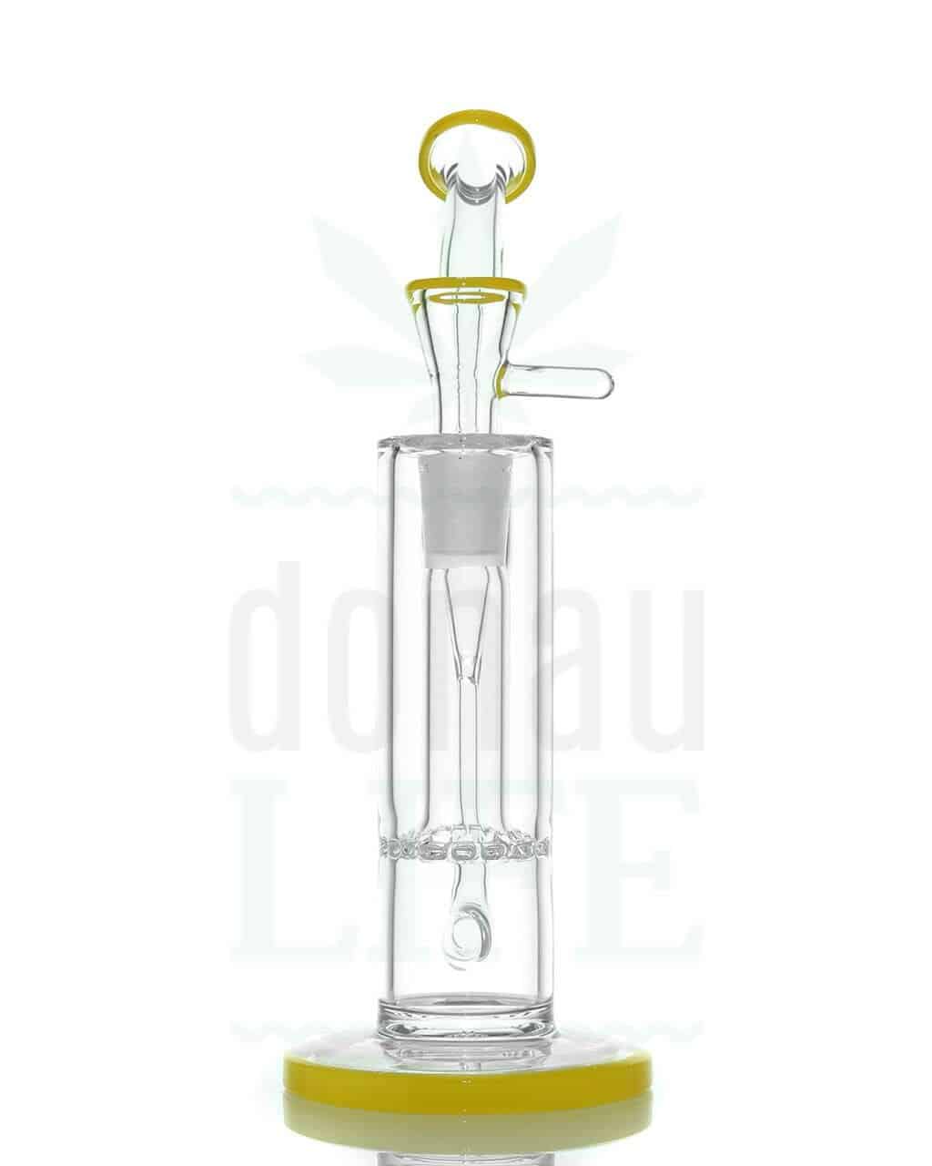 Bong Shop BLAZE GLASS Bubbler ‘Gold Fusion’ mit Scheibenpercolator 27 cm | gelb