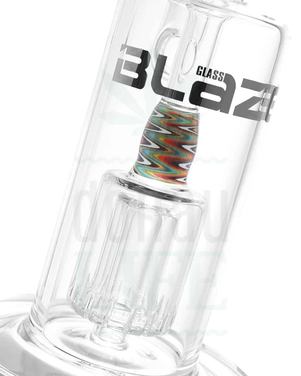 Bong Shop BLAZE GLASS Bubbler Bong con percolatore in linea | 30 cm