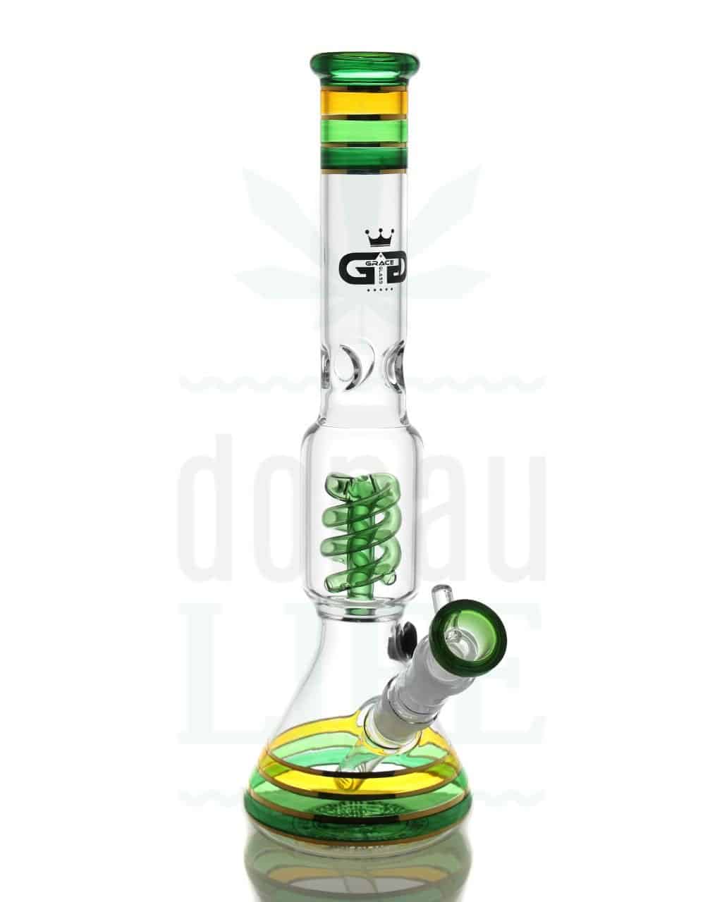 Bong Shop GRACE GLASS Percolator Bong ‘Highmacher’ mit Spiralperc | 35 cm