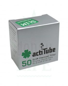 actiTube ACTITUBE Slim Aktivkohlefilter | 50 Stück