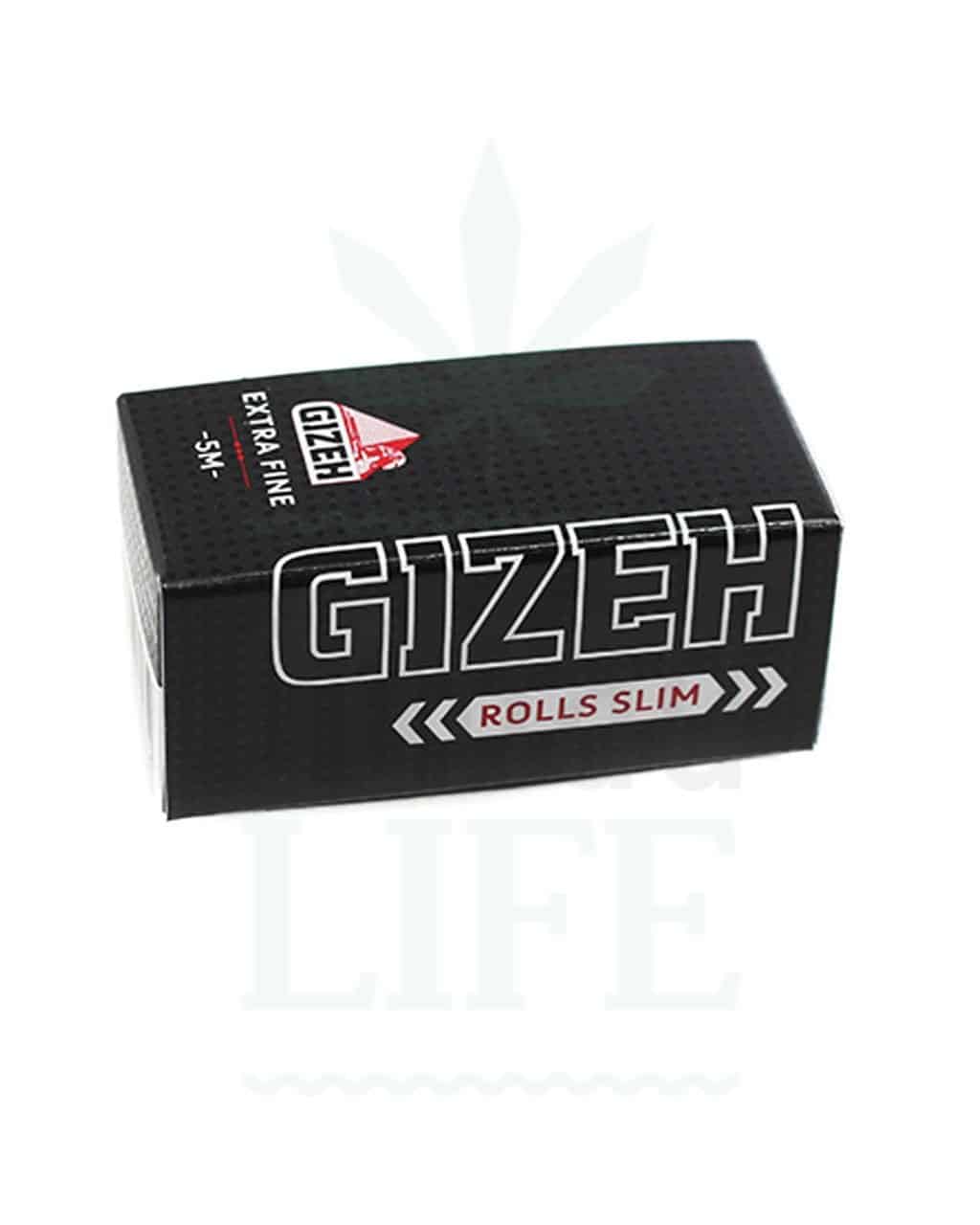 Headshop GIZEH Black Rolls slim ‘Ultra fine’  | 5 m