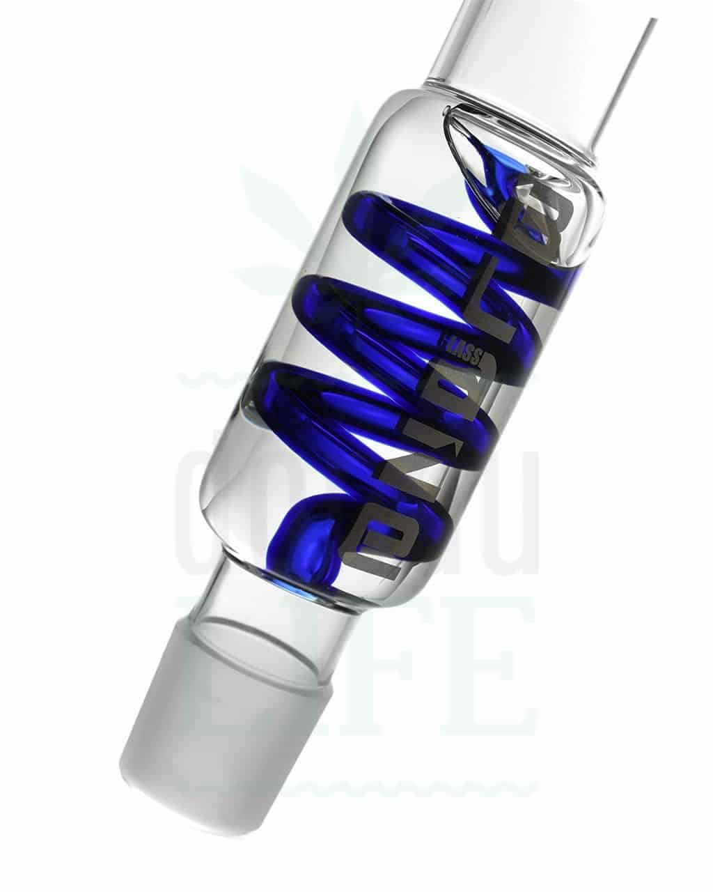Bong Shop BLAZE GLASS Steckbong ‘Indigo Betty’ mit Diffusorchillum und Kühlspirale | 50 cm