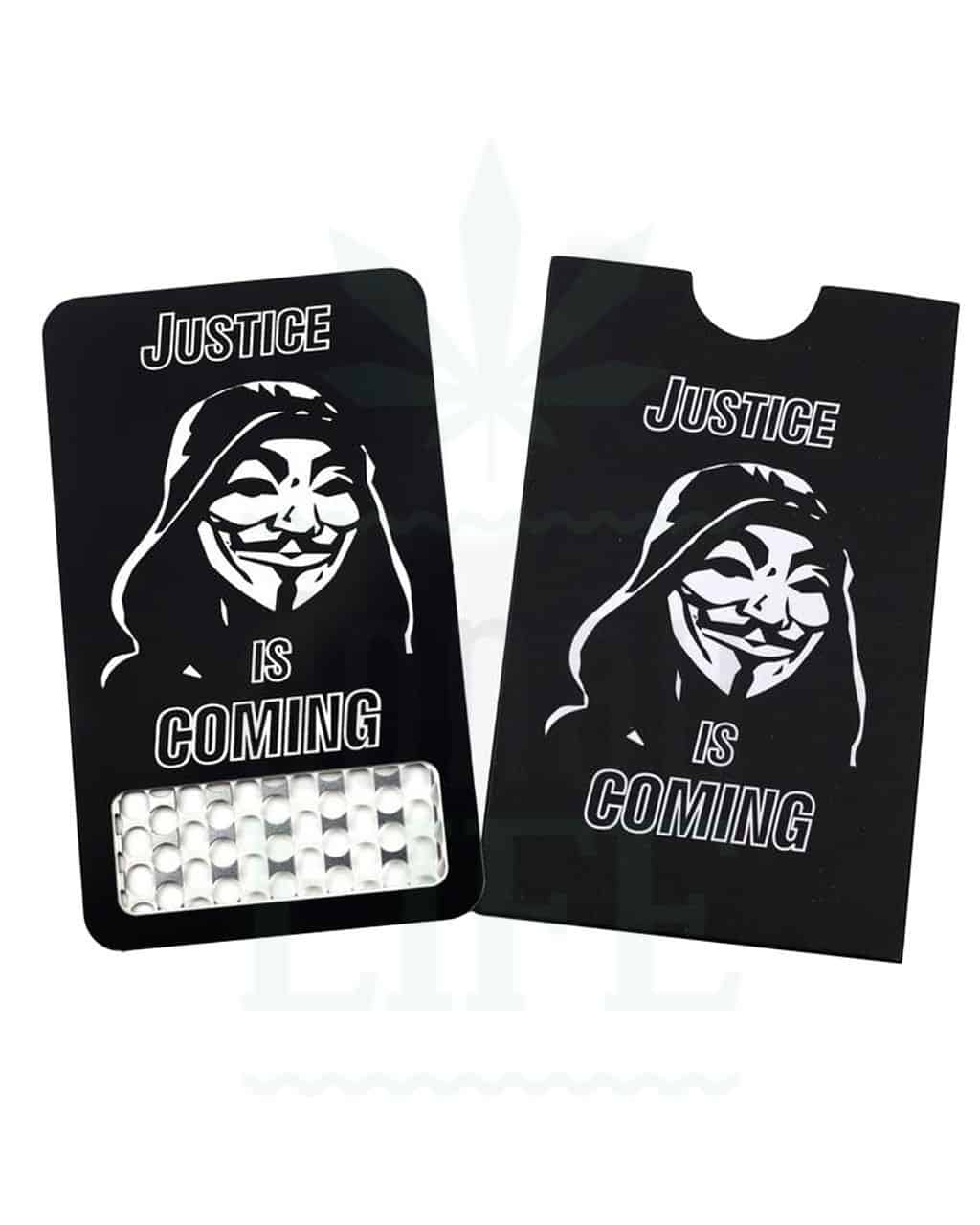 Grinder Cards V SYNDICATE Grinder Card ‘Justice is coming’ | Kreditkarten Format