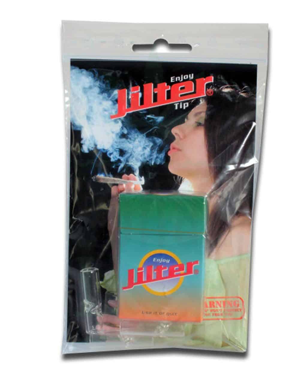 Suodatin &amp; aktiivihiili JILTER-savukesuodatin lasikärjillä