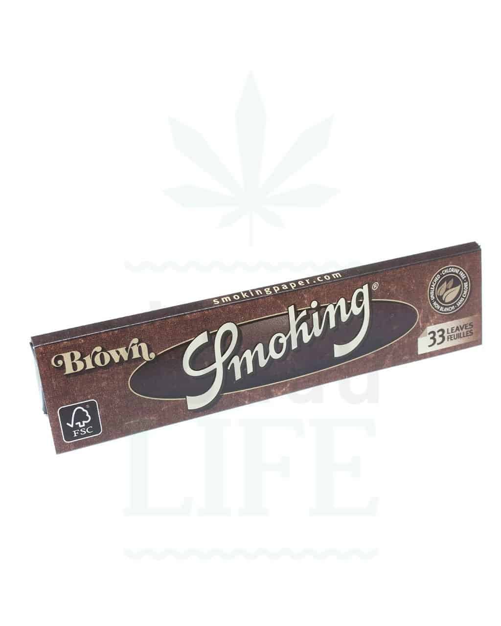 Headshop SMOKING ‘Brown’ KS Papers + Tips | 33 Blatt