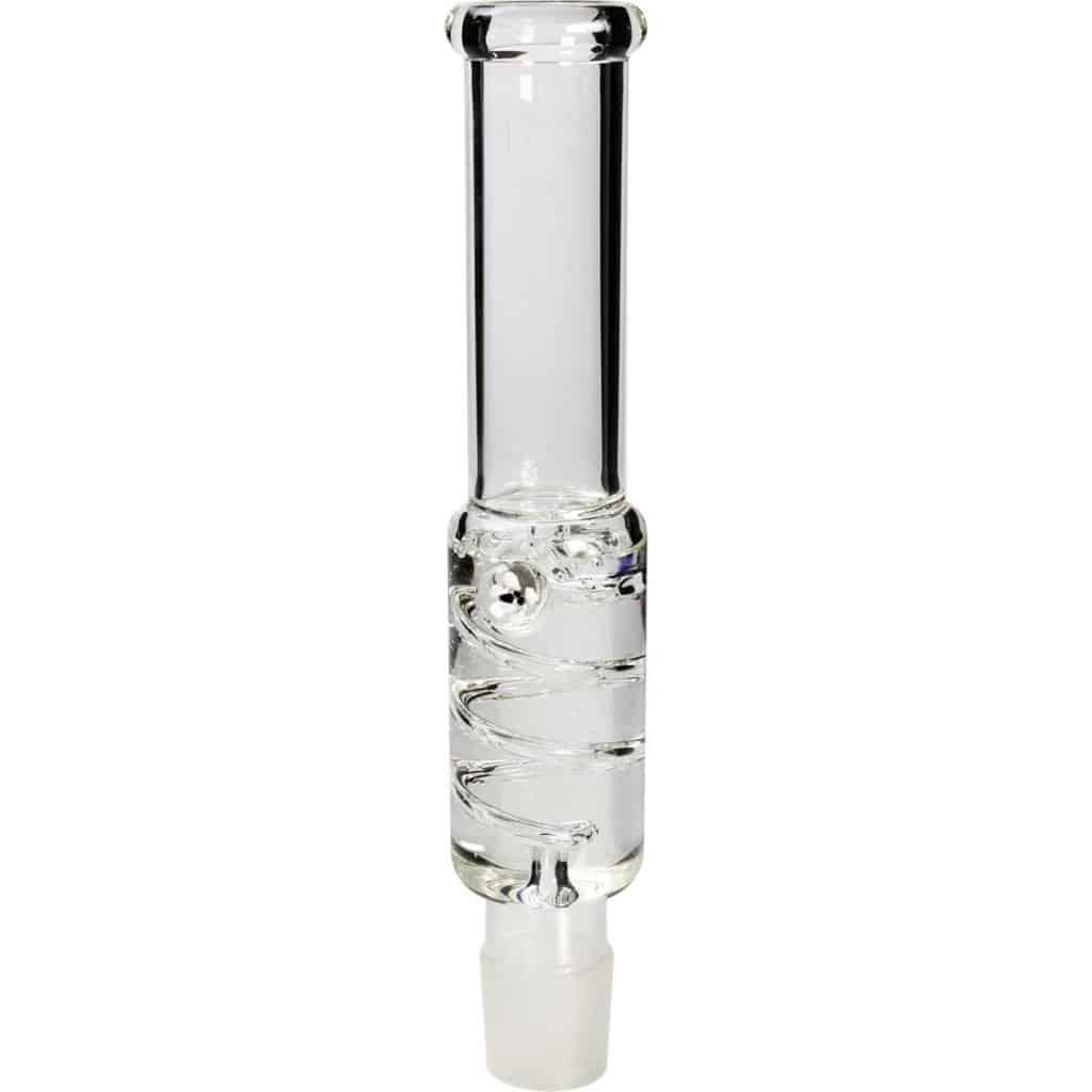 Bong Shop BLAZE GLASS Aufsatzrohr Kühlspirale ‘Freezing HAZE’ klar