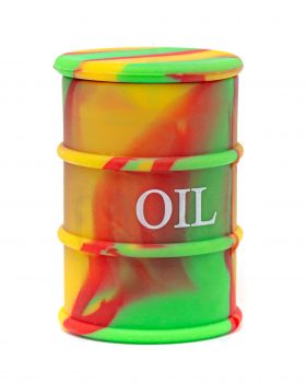 Storage BLACK LEAF silicone barrel 'OIL' for extracts