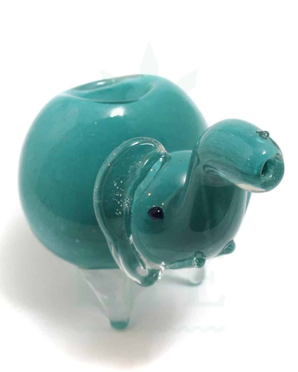 Glaspfeifen Glaspfeife ‘Blue Elephant’ | 10 cm