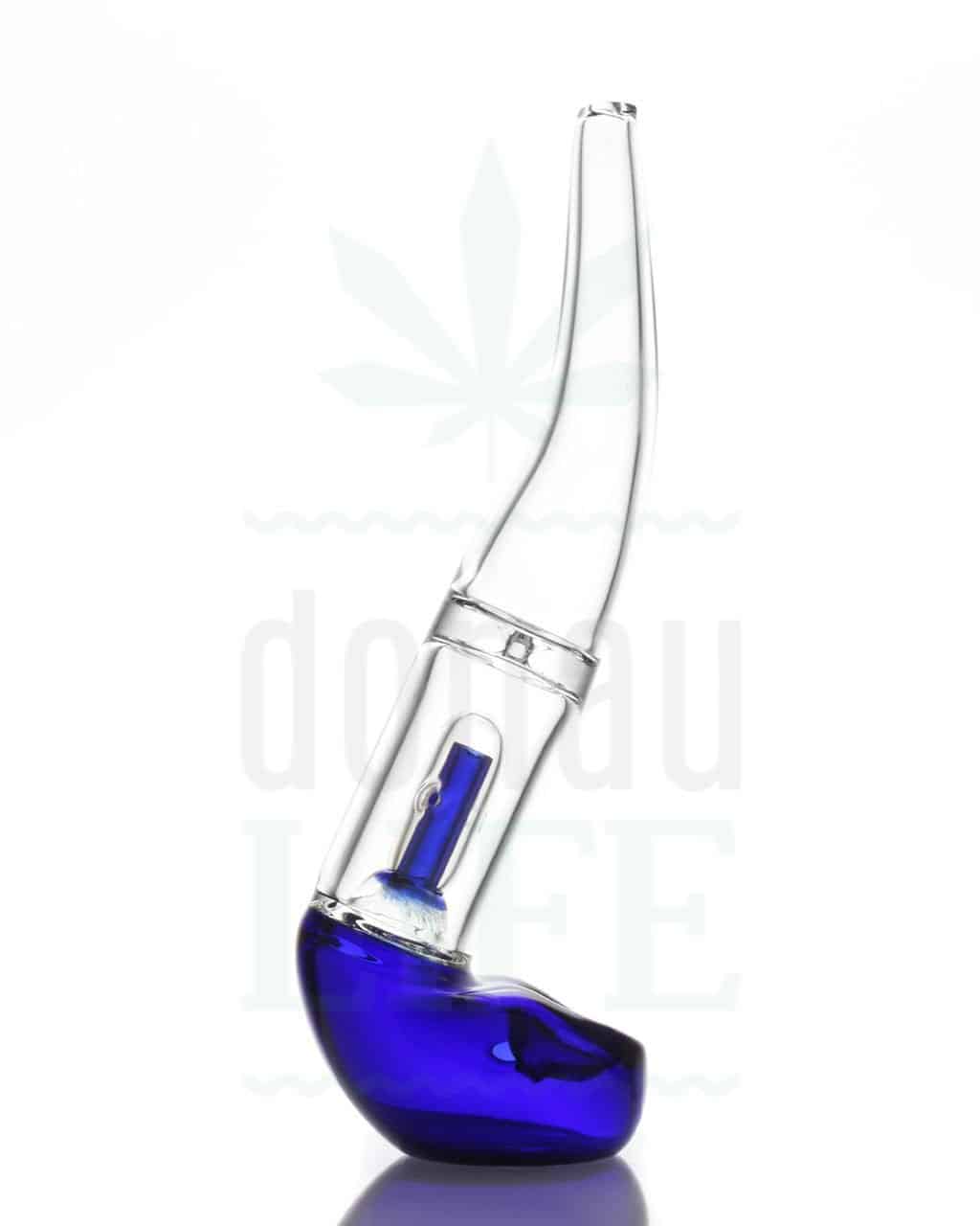 Glaspfeifen Glaspfeife ‘Bent’ mit Minipercolator | blau /grün