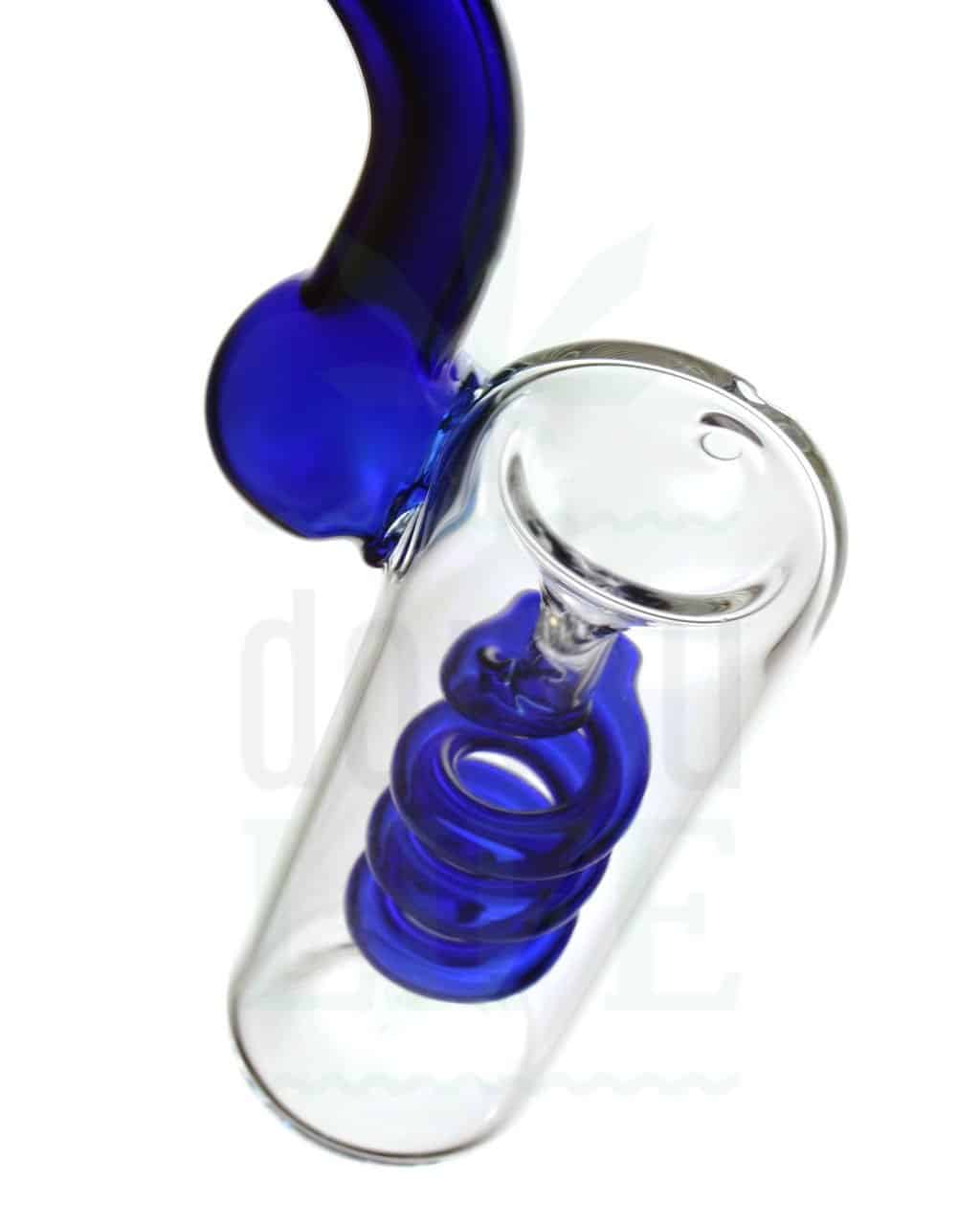 Glaspfeifen Mini Bong ‘Spiral Perc’ | blau