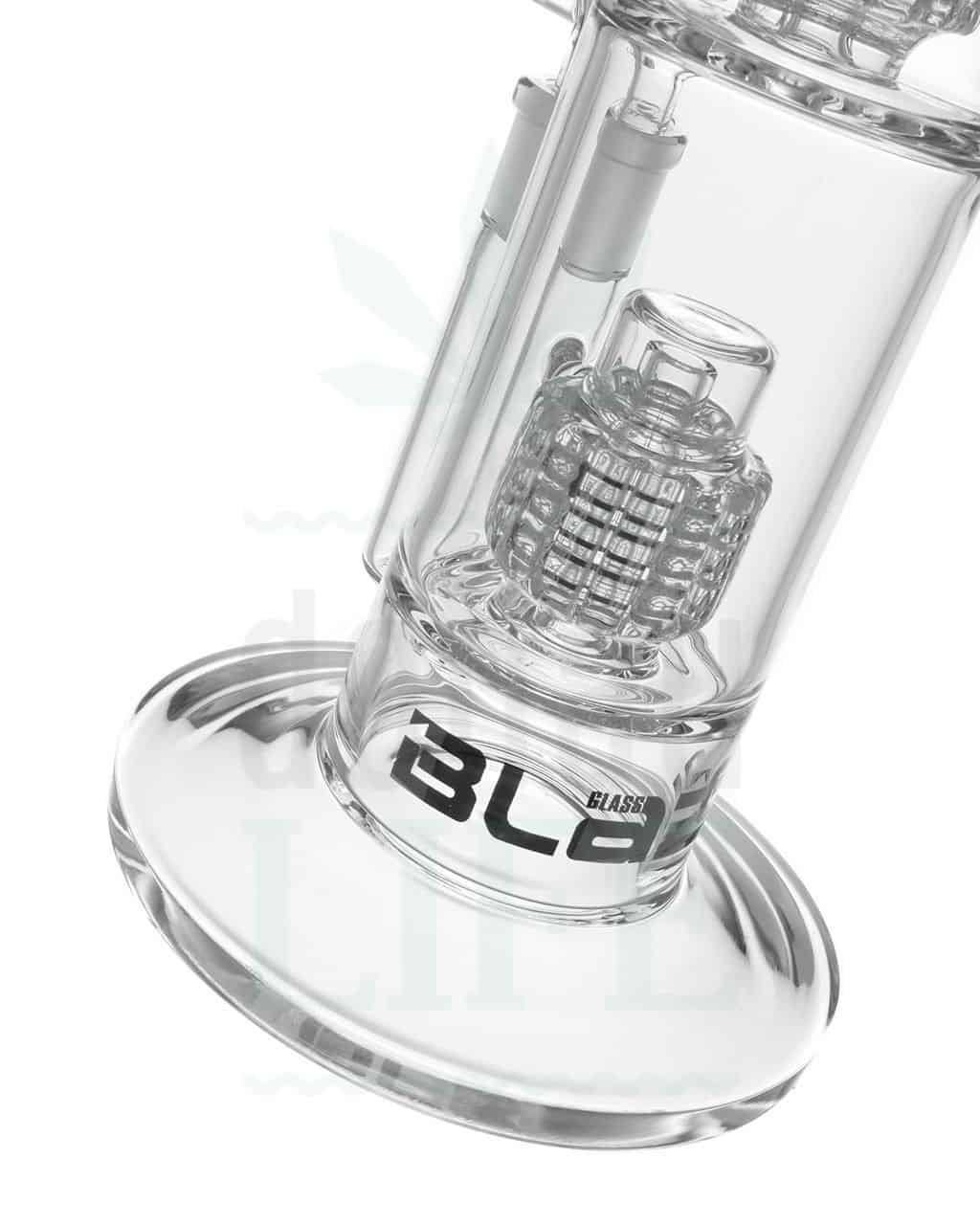 Bong Shop BLAZE GLASS Bubbler Bong ‘Double Drum’ | 38,5 cm