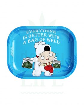 aus Metall SMOKE ARSENAL Rolling Tray | ‚Better with weed‘