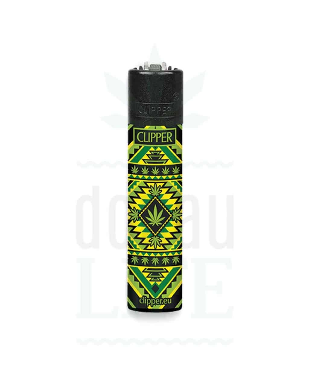 Headshop CLIPPER Bong Feuerzeug ‘Azteken Weed’ | Design 2