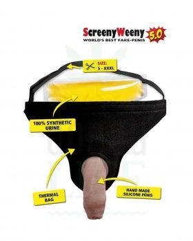Beliebte Marken CLEAN U Screeny Weeny 5.0 Black | Fake Penis