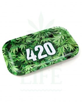 aus Metall V SYNDICATE Rolling Tray | ‚It´s always 420‘
