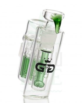 18,8 mm GRACE GLASS Vorkühler ‚Duo Perc‘ 45° | 18,8>18,8mm