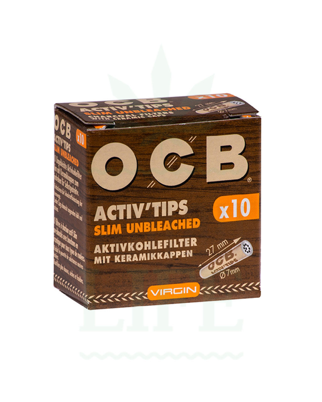 Kogu OCB 200 x Activ Tips Slim Aktivkohlefilter 7mm 4x50er Filtertips inkl g...