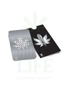 Edelstahl Grinder V SYNDICATE Grinder Card ‚Silver Leaf‘ | Kreditkarten Format