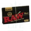 Beliebte Marken RAW ‘Black’ Classic Single Wide Papers | 50/100 Blatt