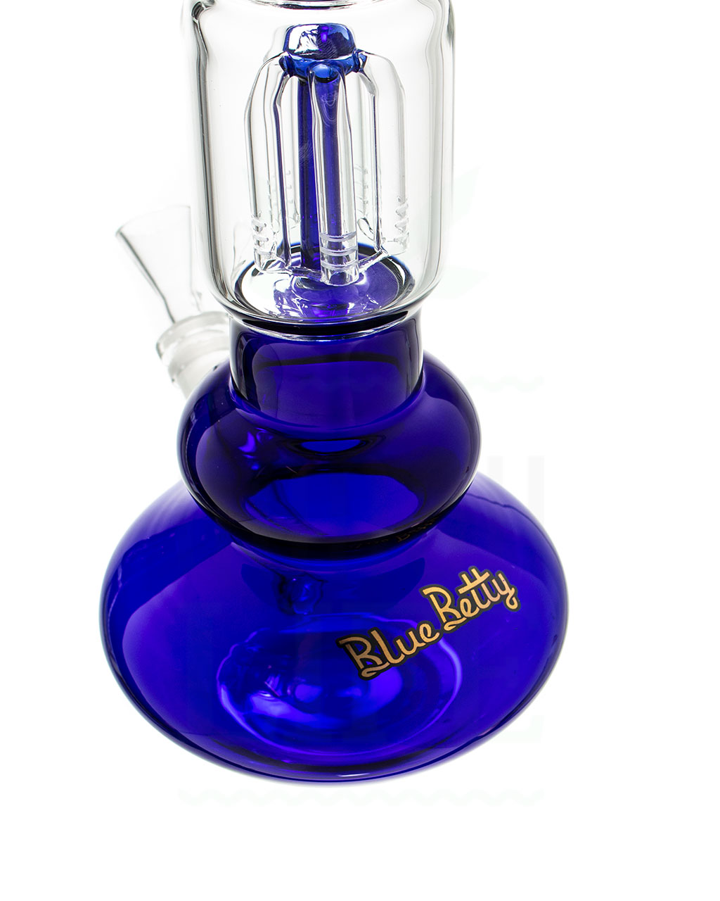 Bong Shop BLACK LEAF Eisbong ‘Blue Betty’ 2x 5-Arm Percolator | 36 cm