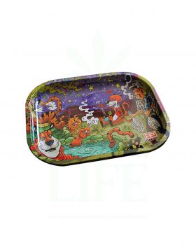 aus Metall DUNKEES Rolling Tray S | ‚King of Tigers‘