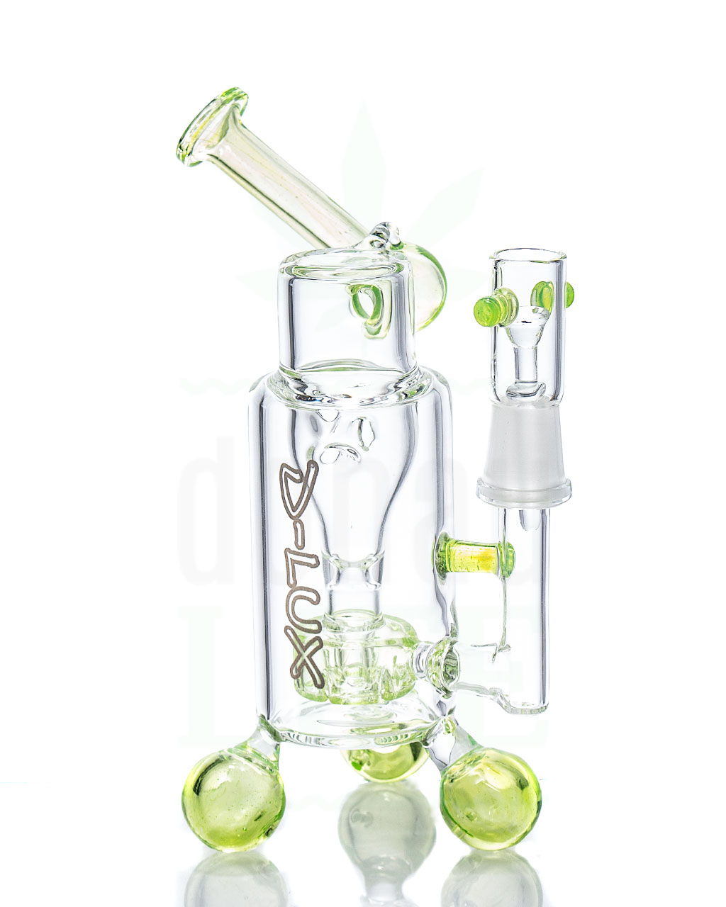 Bong Shop D-LUX Bubbler ‘Slime Green’ | 19 cm