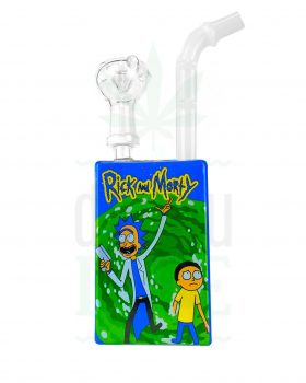 aus Glas Minibong ‚Rick and Morty‘ | 19 cm