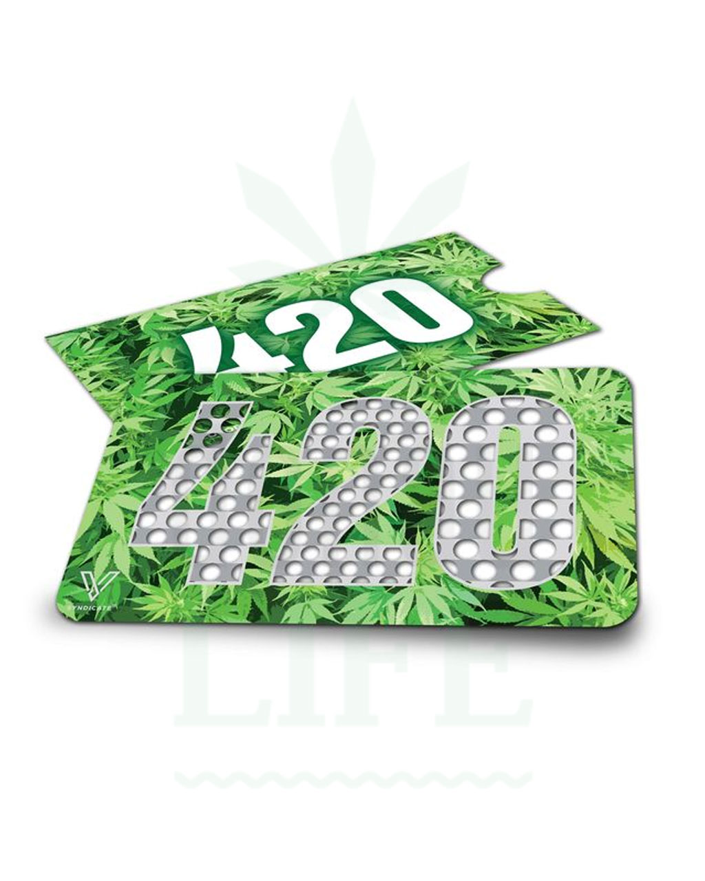 Grinder Cards V SYNDICATE Grinder Card ‘420 Leafs’ grün | Kreditkarten Format