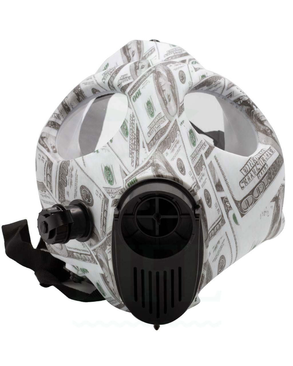 Bong Shop Gasmasken Bong ‘Dollar Bill’ | 23 cm