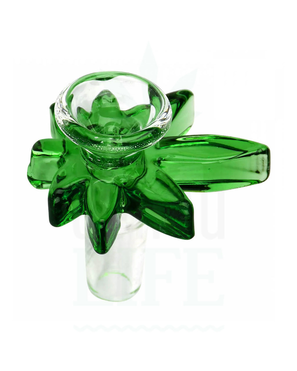 18,8 mm STAR GLASS Flutschkopf ‚Weed Leaf‘ | 18,8 mm