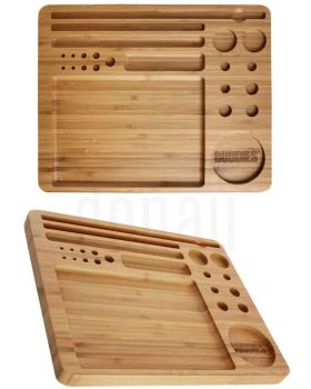 aus Holz BUDDIES Rolling Tray aus Bambus | L