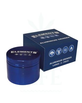 4-teilig ELEMENTS Aluminium Grinder Blau | 48 – 61 mm