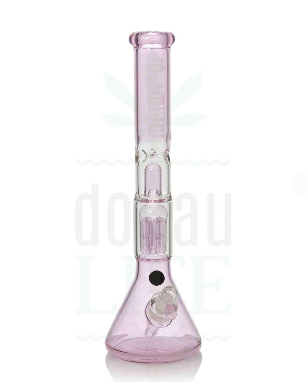 Bong Shop BLAZE GLASS Beakerbong ‘Pink Lady’ mit 6-Arm Percolator | 41 cm