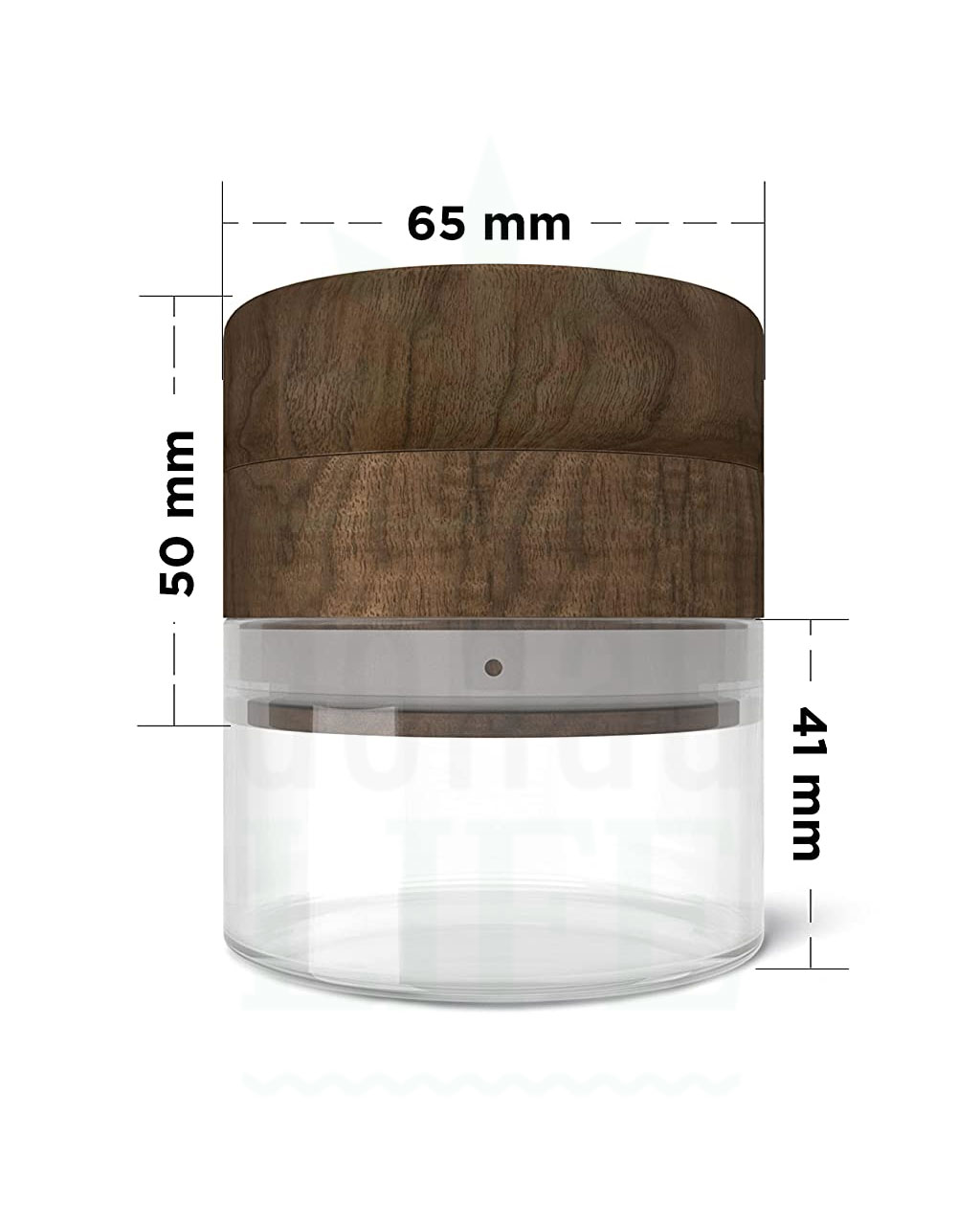 Grinder JCASE Glas Holz Grinder | Ø 65 mm
