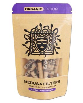 Aktivkohlefilter MEDUSA FILTERS Aktivkohlefilter 6 mm ‘Organic Edition’ | 50 Filter