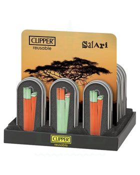 Headshop CLIPPER Metall Feuerzeug ‘Safari Duo’