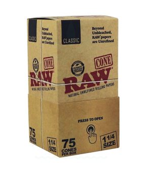 aus Hanf RAW Classic Cones 1 1/4 | 75 Stück