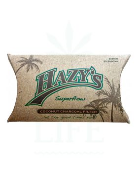 Headshop HAZY'S Superflow filter med aktivt kul fra kokosnød | 6 mm