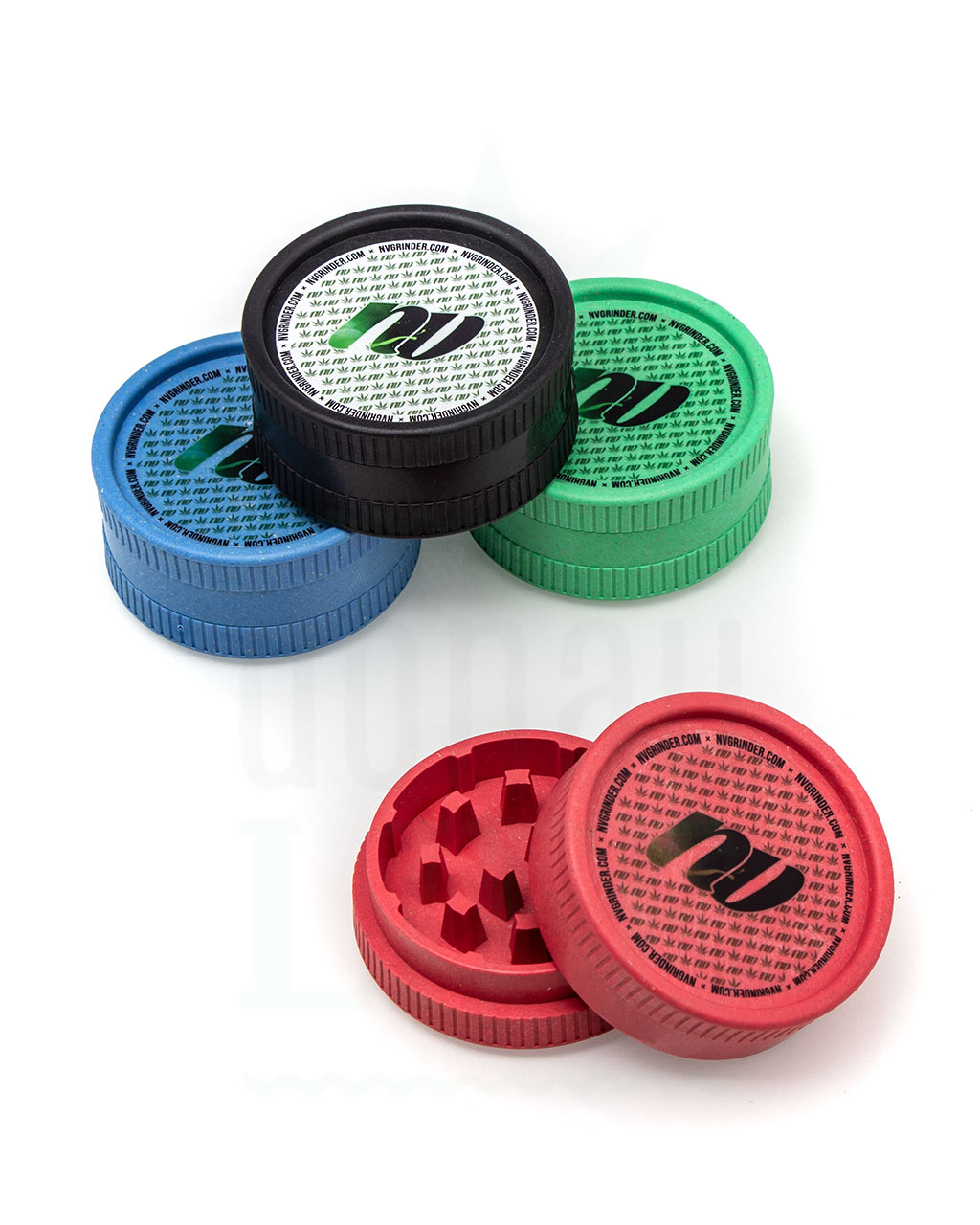 Headshop NV Grinder ‘Pocket’ 2-teilig aus Hanfplastik | Ø 63 mm