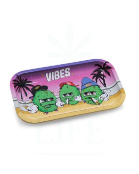 aus Metall VIBES Tray Rolling Tray | The Vibes Buds