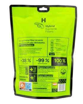 Headshop HYBRID Aktivt kolfilter + Cellulosa | 1000 stycken