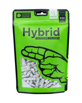 Headshop HYBRID activated carbon filter + pulp | 250 pieces