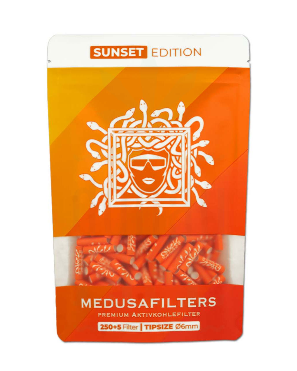 Filter & Aktivkohle MEDUSA FILTERS Aktivkohlefilter 6 mm ‘Sunset Edition’ | 250 Filter
