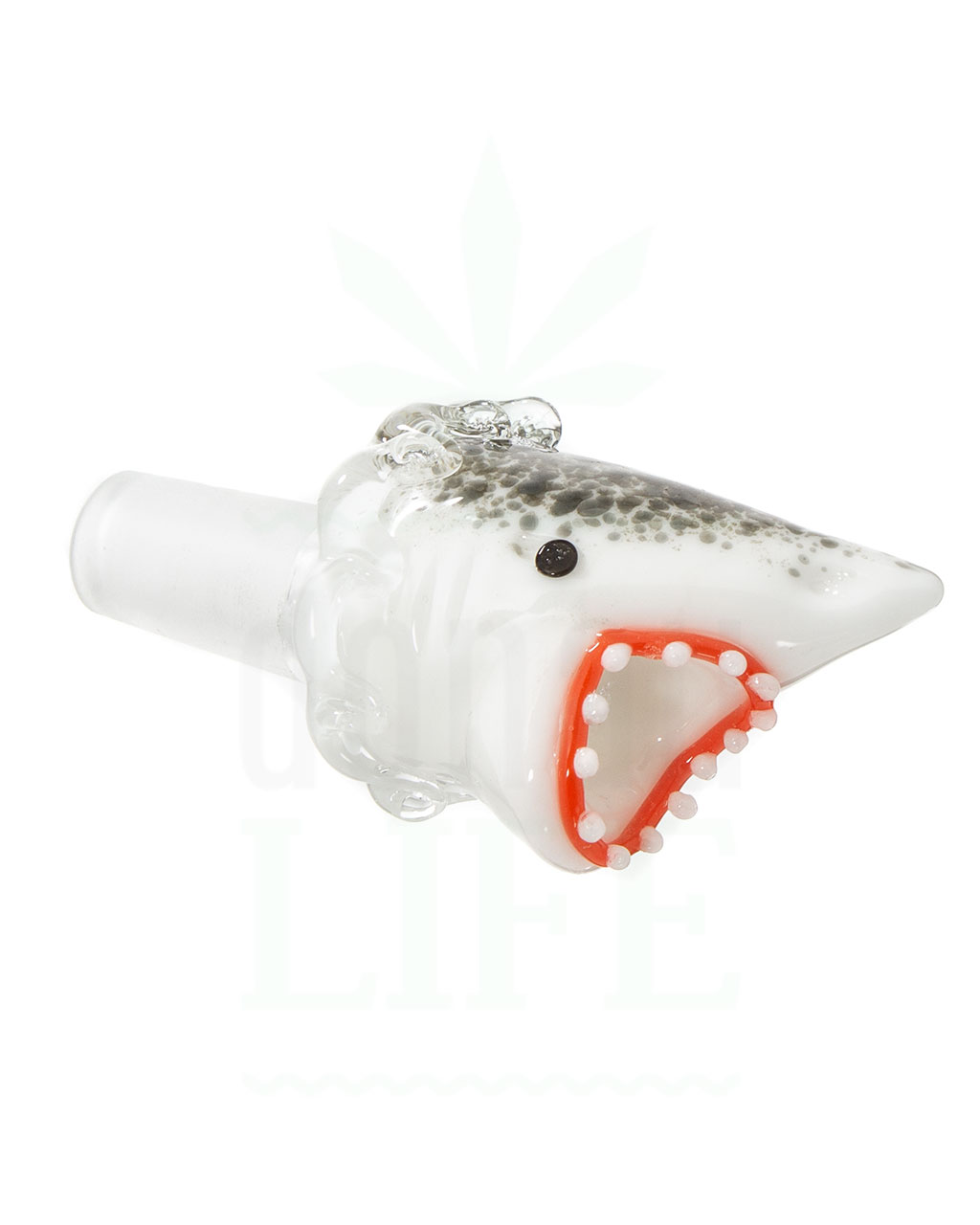 nach Hersteller EMPIRE GLASSWORKS Bongkopf ‘Der weiße Hai’ | 14,5 mm