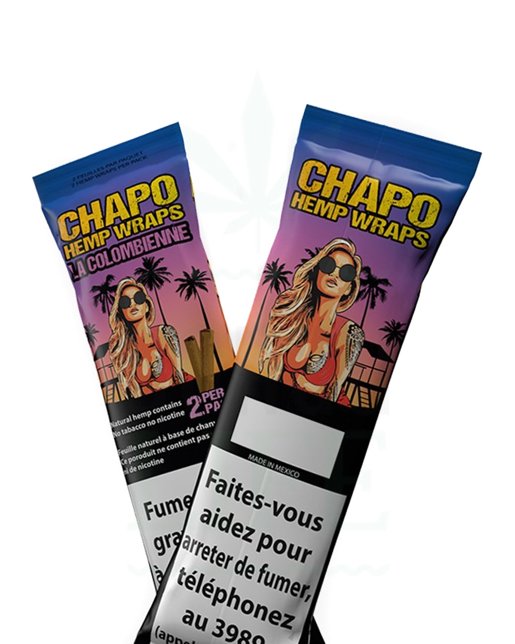 Headshop CHAPO Hanf Blunt Wraps Strawberry & Kiwi | 2 Stück