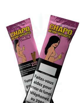 tillverkad av hampa CHAPO Hemp Blunt Wraps Cherry | 2 st